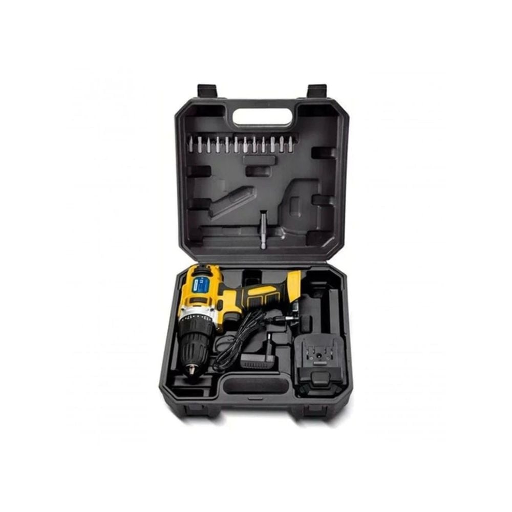 Parafusadeira/Furadeira Tramontina 12V com Bateria de Encaixe – Kit com 16 Peças | 42382201 - imagem 1