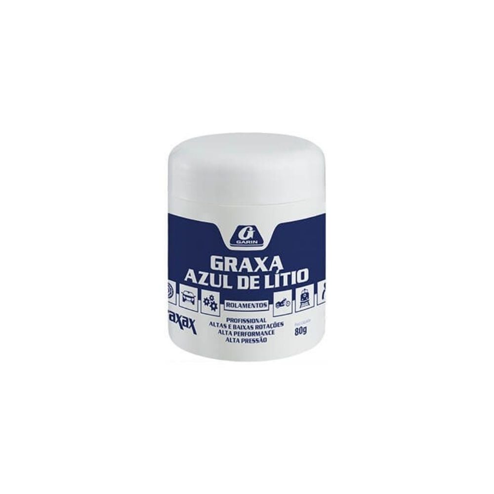Graxa Lítio Azul Garin para Rolamento 130° 80G - LGLA-080 - imagem 1