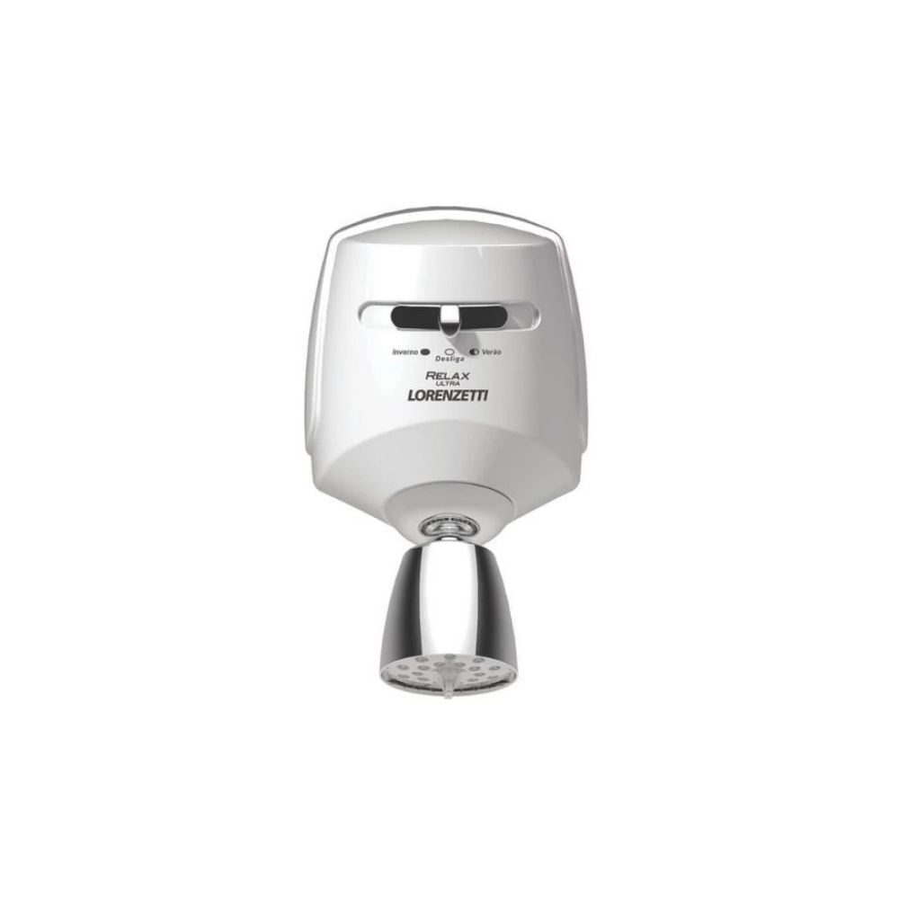 Ducha Lorenzetti - Relax Lux Branca/Cromada 3T 127V 5500W | 7540117 - imagem 1