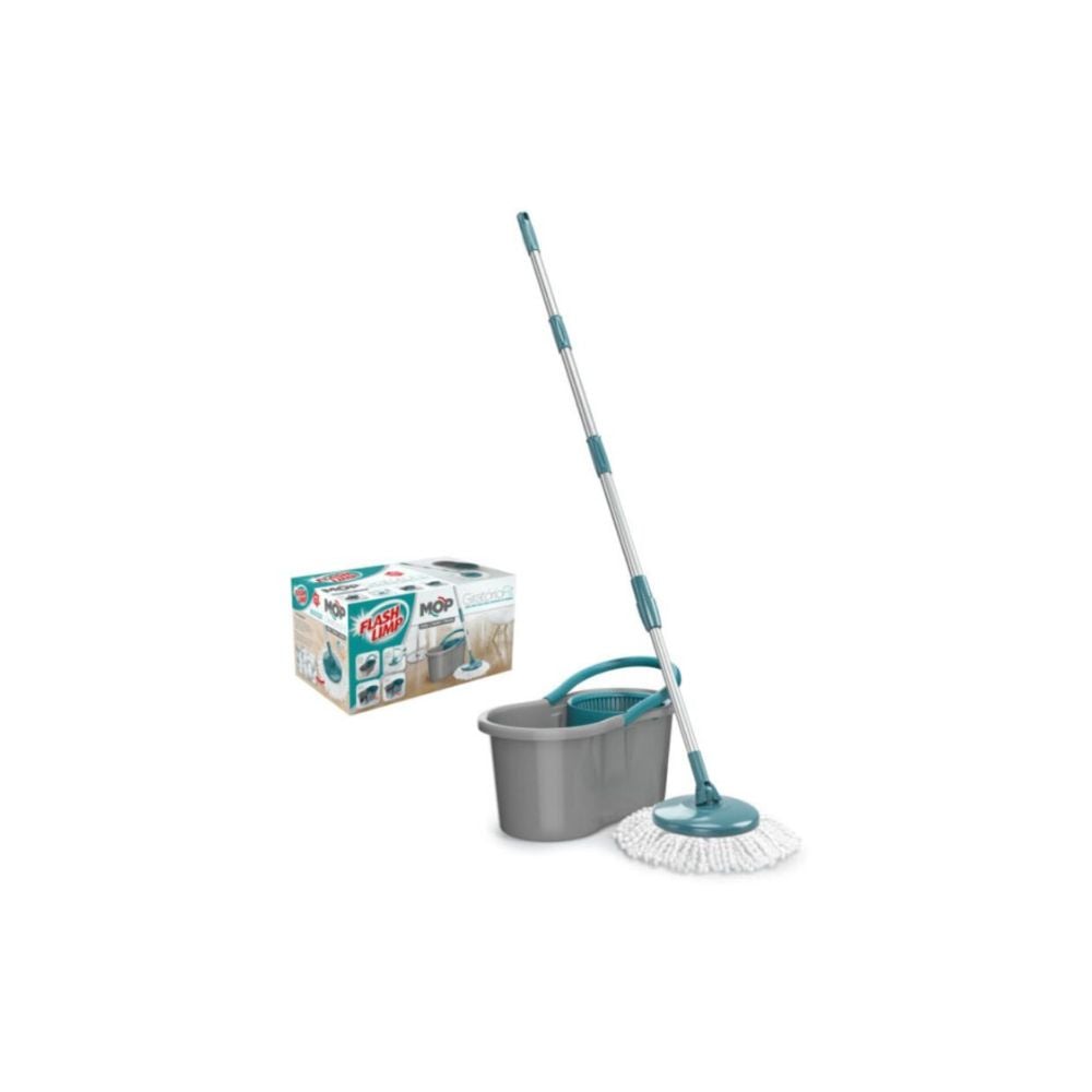Rodo Mop FlashLimp - Giratório Fit com Balde 8 Litros | MOP5010