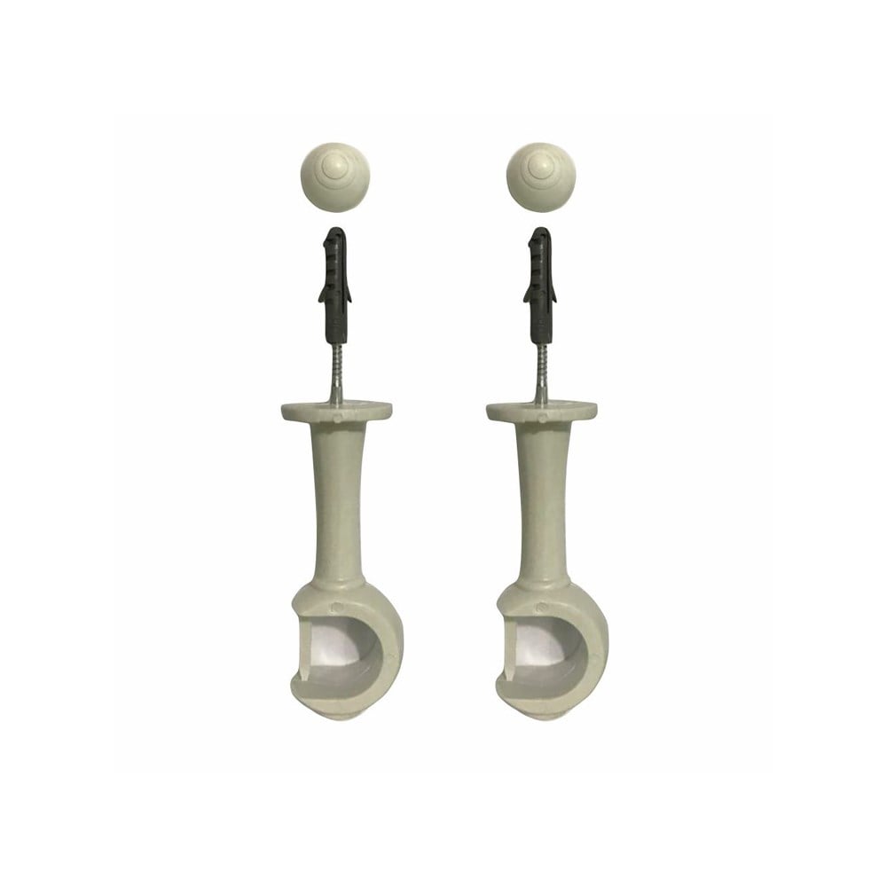 Suporte Cortina "Varão" Simples Cadiz Branco Par