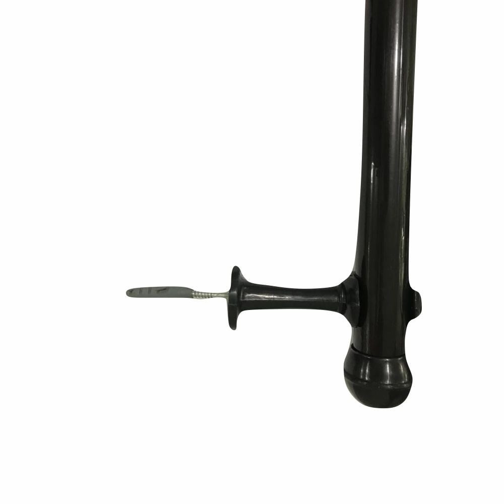 Varão Cortina Cadiz Grosso 2M Preto com Suporte 70009