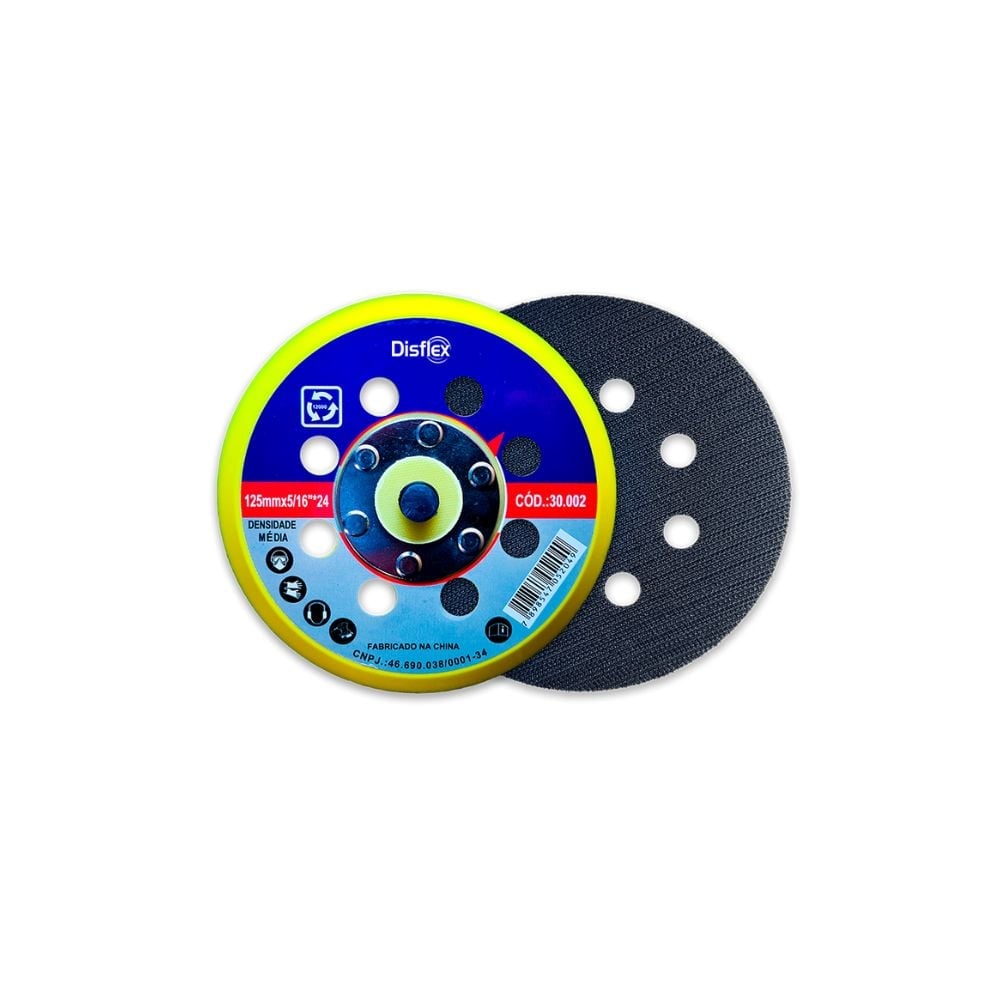Suporte Para Disco de Lixa Disflex Pluma - 125MMx5/16" | 30002