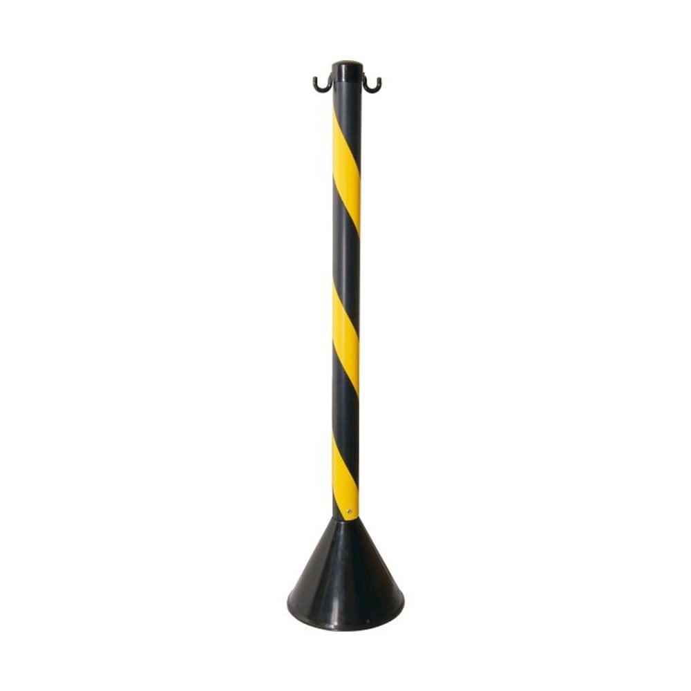 Pedestal PVC 90cm Prosafety Preto/Amarelo WPS1932