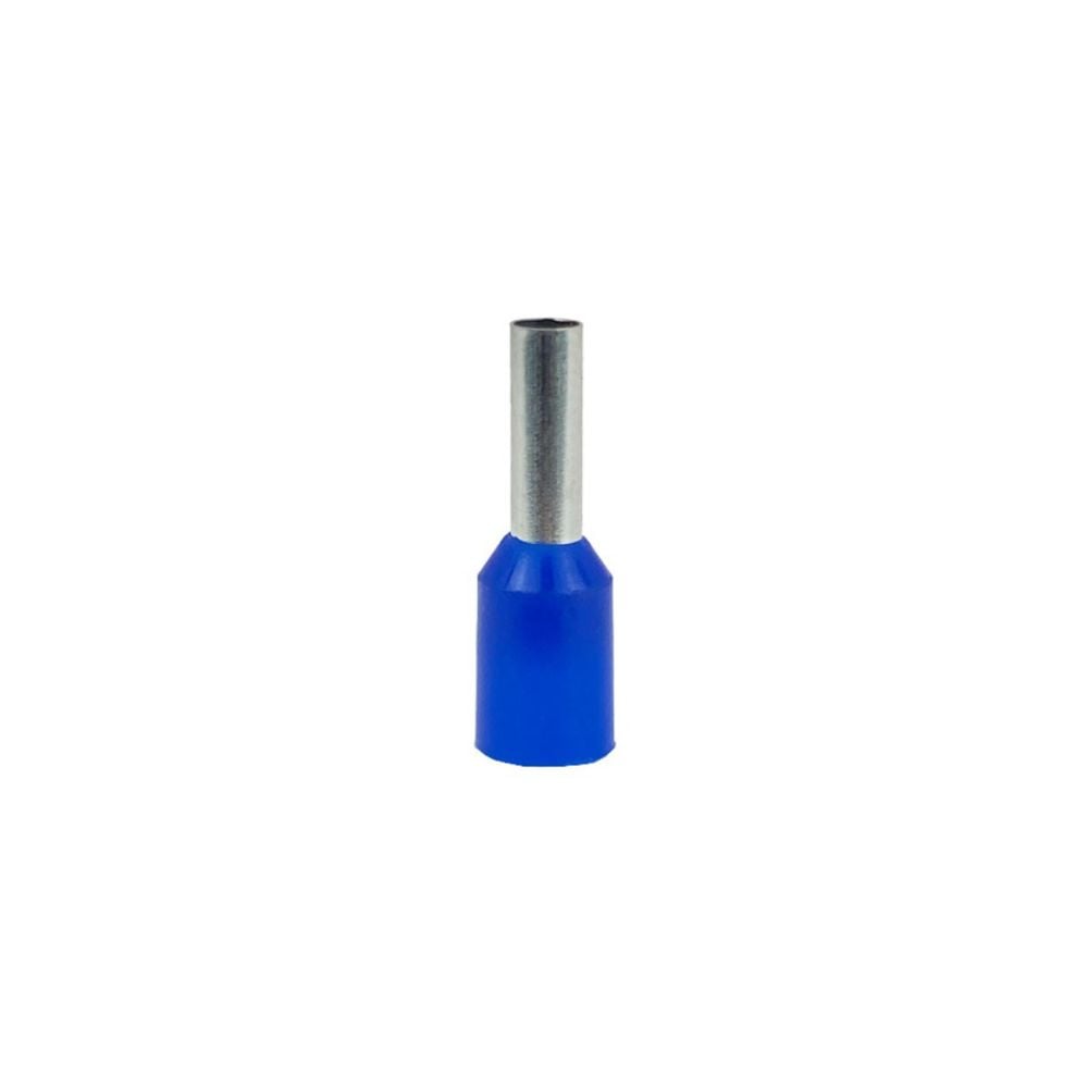 Terminal Sforplast Isolado Tubol Simples Azul - 16MMx22MM 100 Peças | 6301