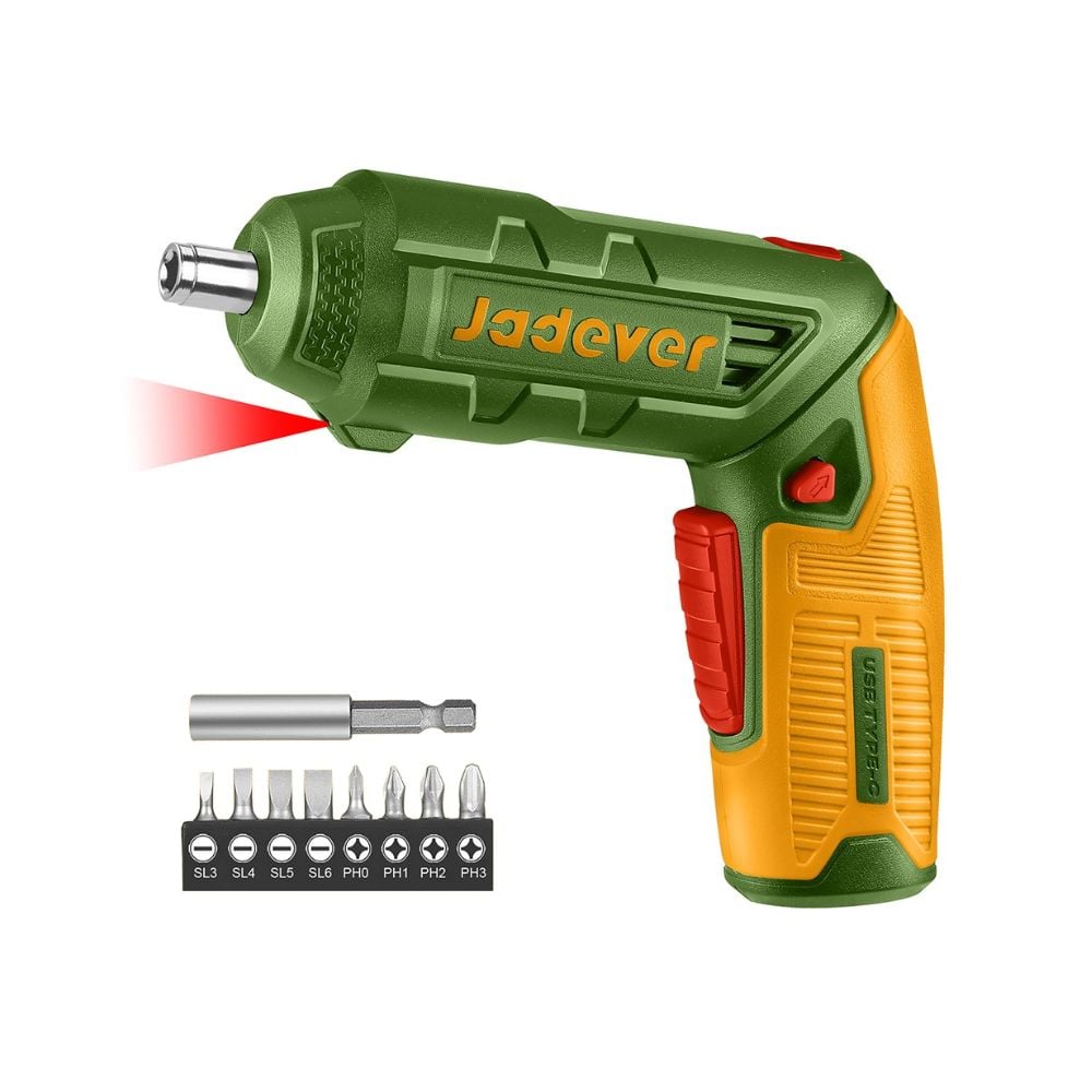 Parafusadeira 1/4" Bateria 4V USB-C C/LED Jadever - imagem 1