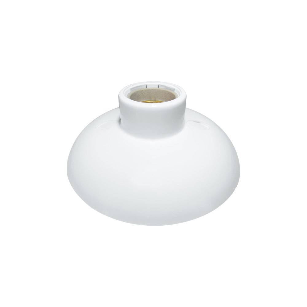 Plafonier PVC Perlex Branco Redondo Soquete Porcelana E27 125/1