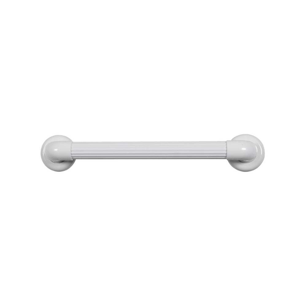 Barra de Apoio Astra Reta em PVC Branco de 40CM | BP364SBR1