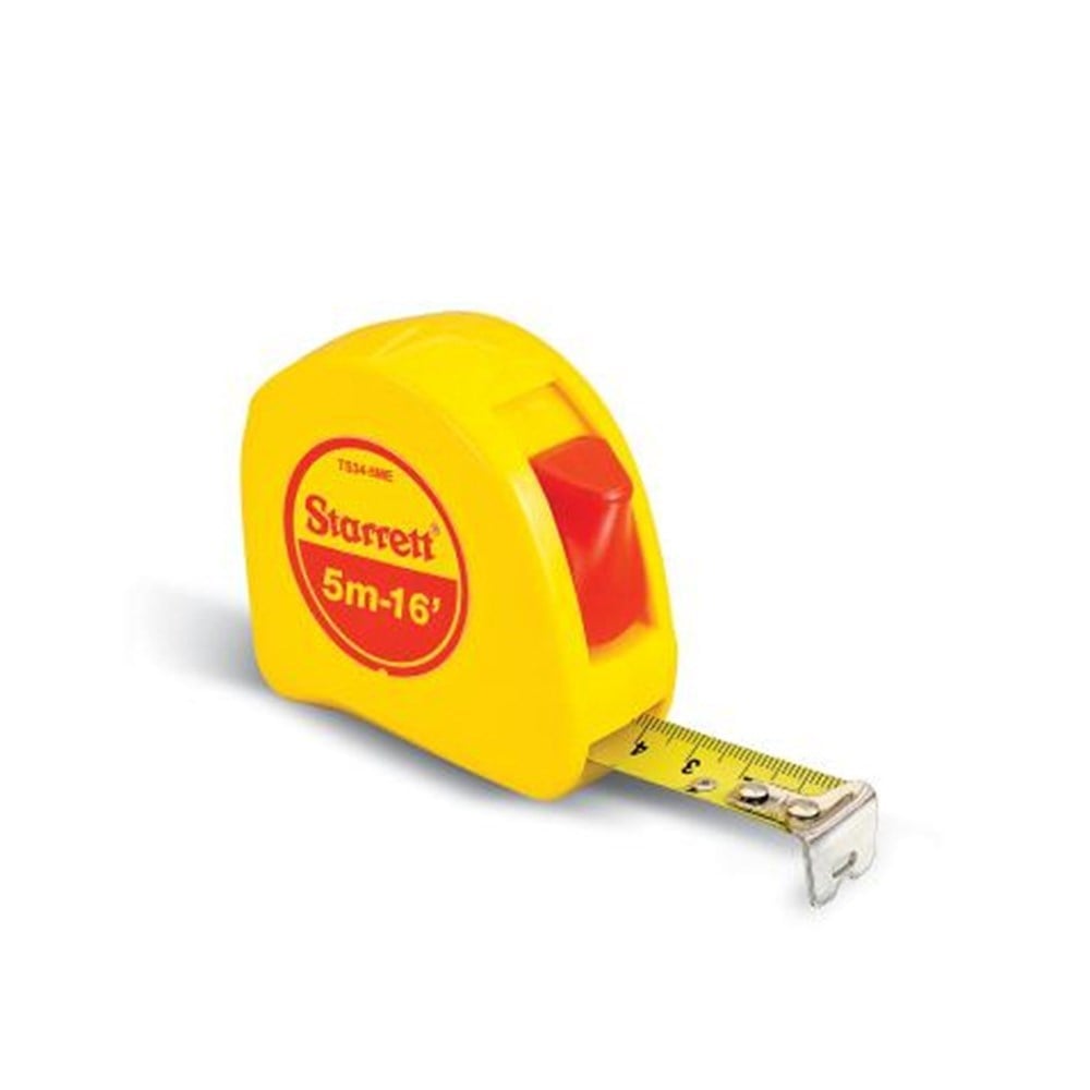 Trena Starrett 5m/16 Amarela com Trava Blister | KTS34-5ME-S