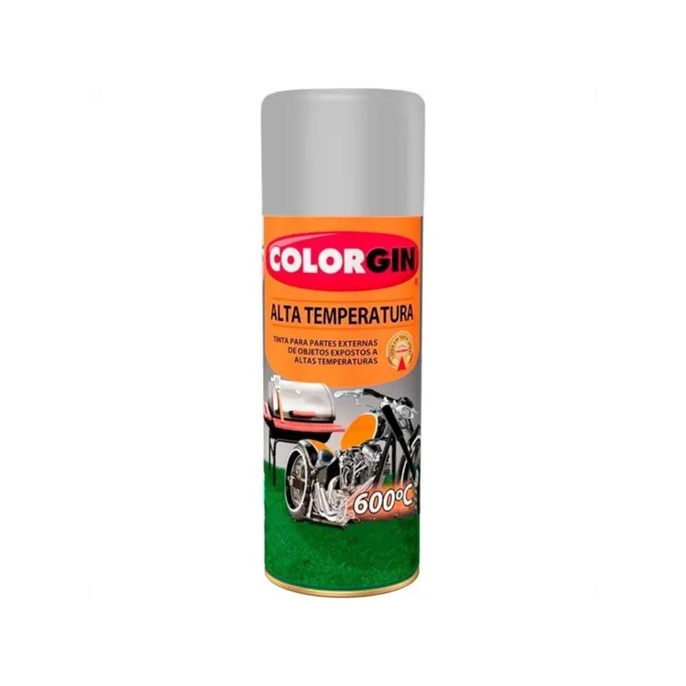 Tinta Spray Colorgin Alta Temperatura - Alumínio 300ml | 5723