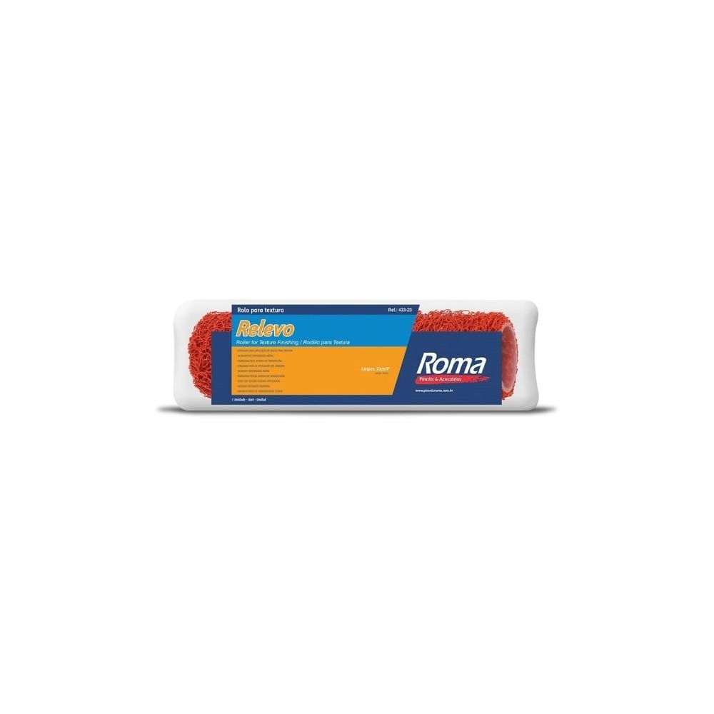 Rolo Textura Roma Relevo 10cm com Cabo 433 10