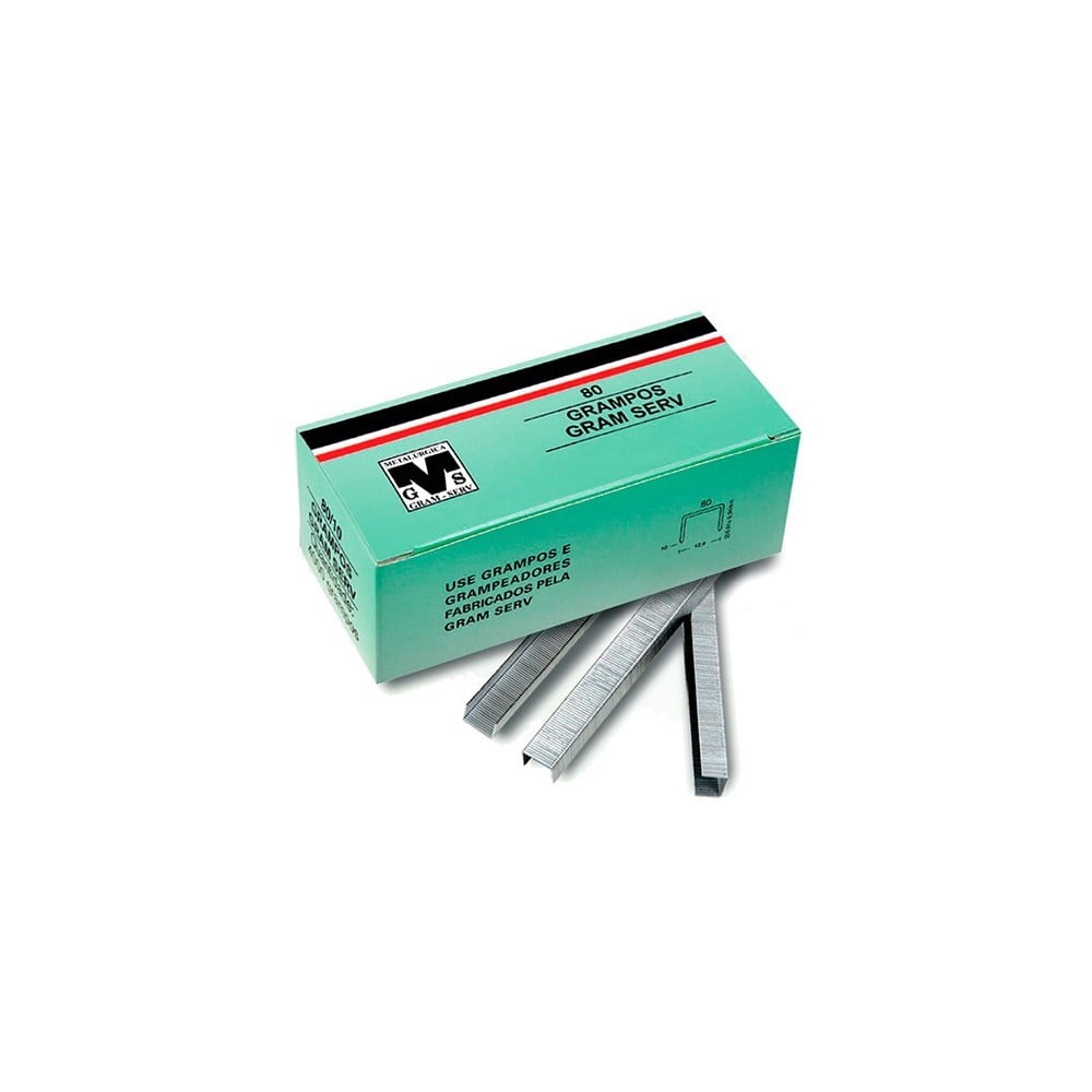 Grampo Grampeador Gramserv 80/14mm 2976 Peças 76