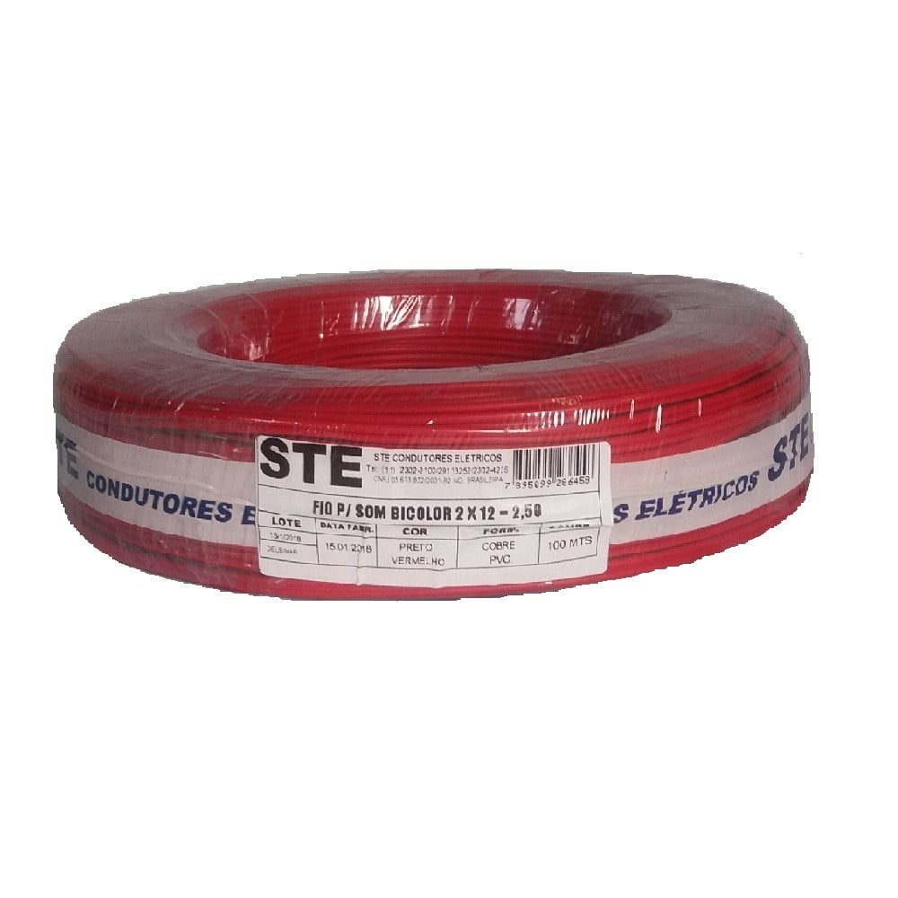 Fio Som Bicolor Ste 2.50MM 2X12 Pr 711
