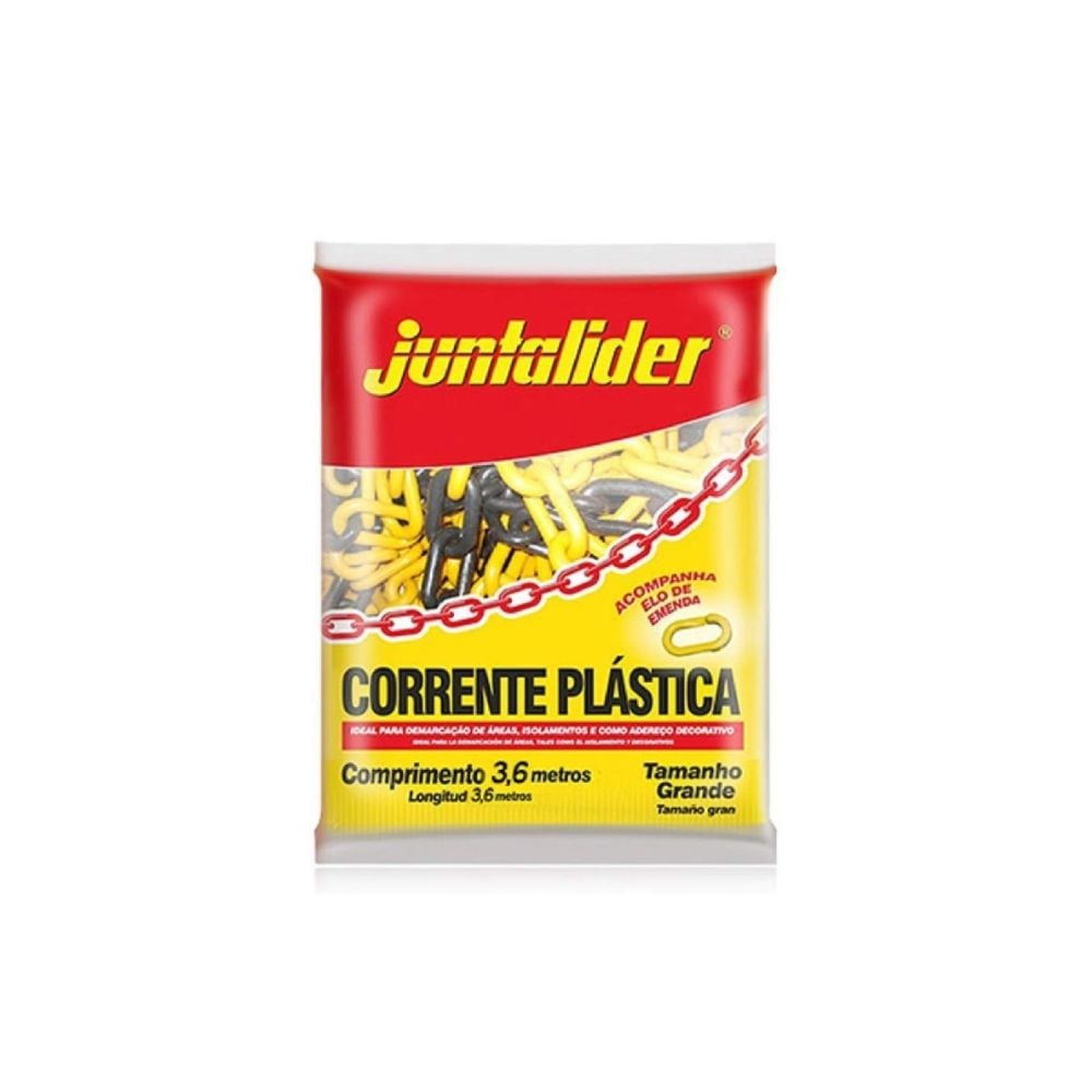 Corrente PVC Juntalider 10x25 Amarela/Preta | 9010000189 - imagem 1