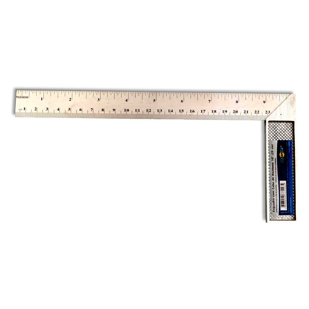 Esquadro Cabo Alumínio Brasfort 10" 25cm 8556