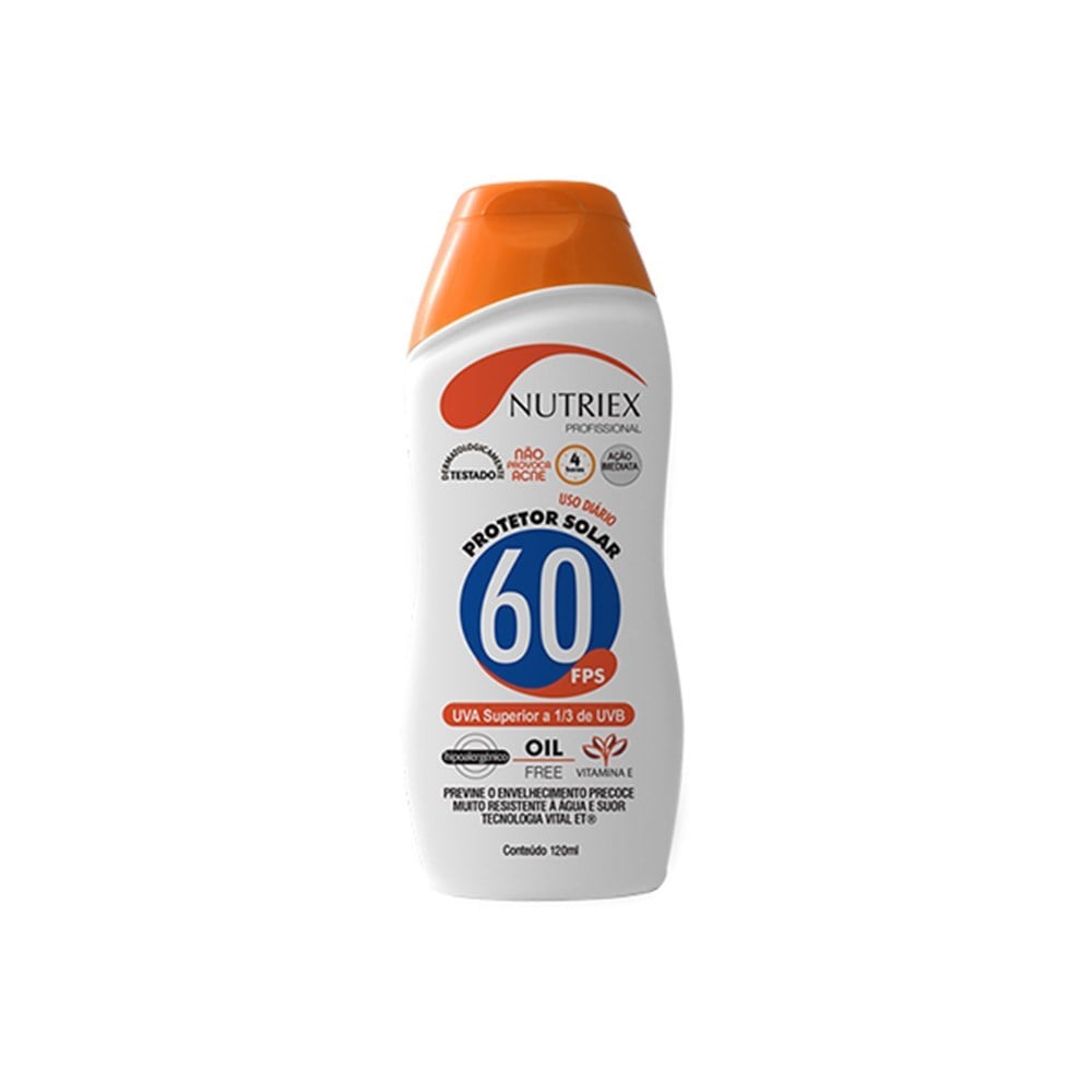 Protetor Solar Profissional Nutriex FPS60 1/3UVA 120ML | 60962 - imagem 1