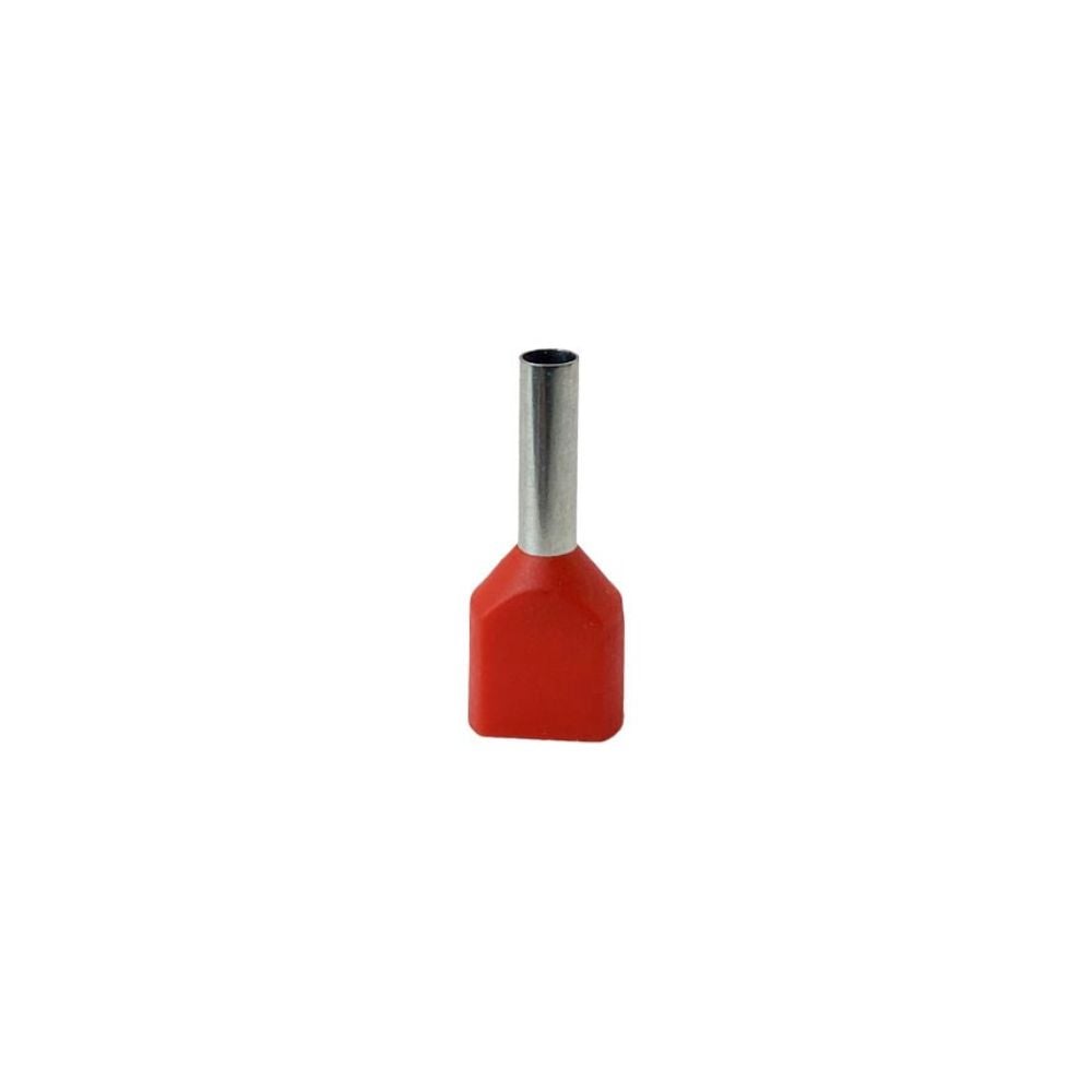 Terminal Isolado Tubo Sforplast Duplo VM - 1,0MM C8 100 Peças | 4783